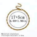 Detail of 18K gold-plated stainless steel bracelet with lobster clasp and extension - 3:1盒子链 / 2.5mm / Gold