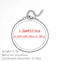 Polished silver stainless steel snake chain bracelet 1.2mm width with 5cm extension - Twisted Snake Chain / 1.2mm / Steel