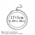 Silver stainless steel twisted rope bracelet with 17-22cm adjustable chain length - 水波浪链 / 2.0mm / Steel