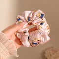 Roze gestreepte haarelastiek met schattige blauwe beer voor een zoete uitstraling - 6# Gestreepte Beer - 14 Cm