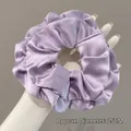 Satijnen paarse oversized bloemen kant scrunchie met 15cm diameter voor dames - 1# Paars