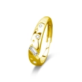 Adjustable gold plated S925 silver ring featuring rectangle cut moissanite and star accents - Adjustable Open Band (20pt/Rectangular 2x4mm) / Starry Sky Male Ring (Gold Color)