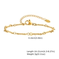 Detail showing gold twisted rope chain and K18 hallmark tag with adjustable lobster clasp - Bracelet