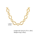 Detailweergave van dikke gouden schakelketting met afmetingen en gewichtspecificaties - Ketting 2 / Goud
