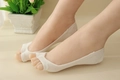 Fantasmini bianchi a punta aperta in fibra di aloe per scarpe con scollatura bassa - Taglia unica / Bianco