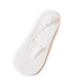 Fantasmini eleganti in pizzo bianco con trama floreale e taglio basso invisibile da donna - Taglia unica / Bianco