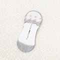 Calcetines invisibles 3D de seda de hielo con bordado de encaje y silicona antideslizante - Talla única / Gris