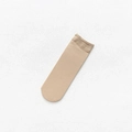 Nude sheer velvet socks for women featuring a reinforced wide anti-slip elastic cuff - One Size / Apricot