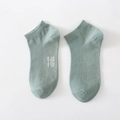 Calcetines invisibles de algodón transpirable verde haba con logo antideslizante - Talla única / Verde