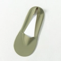Seamless ice silk invisible socks in bean green color with non-marking cut edges for women - One Size / Grass Green