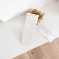 Weiße Damen-Spitzensocken mit Mesh-Gewebe, eleganten Rüschenbündchen und floralem Strickmuster - Einheitsgröße / Weiß Blattmuster