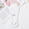 Calcetines invisibles blancos con encaje sin costuras para mujer y borde ondulado fino - Talla única / Blanco