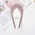 Seamless ice silk invisible socks with lace edge in lotus pink color for women - One Size / Dust Rose