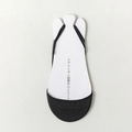 Calcetines invisibles negros de corte ultra bajo para mujer con tira elástica en el talón - Talla única / Negro