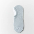 Calcetines invisibles de algodón gris azulado con malla transpirable y diseño sin costuras - Talla única / Gris
