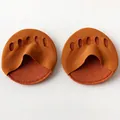 Orange five-toe half socks for high heels with shock-absorbing ice silk fabric - One Size / Brick Red