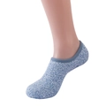 Close-up of light blue chenille floor sock with plush texture on a model foot - Size 37-40 / Light Blue