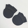 Calcetines negros de cinco dedos con malla transpirable para tacones y protección del antepié - Talla única / Estilo de Media Punta / Negro
