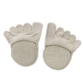 Light grey five-toe forefoot pad with cushioned sponge sole for high heels - One Size / Full Toe Style / Gray