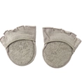 Light grey open-toe five-finger forefoot socks with cushioned padding for women - One Size / Half Toe Style / Gray