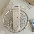 Calze a metà polpaccio color crema con motivi floreali vintage e bordi ondulati - Taglia unica / Crema Piccolo Fiore