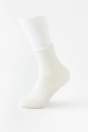 Soft white coral fleece socks for women, cozy winter plush socks for home wear - White