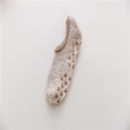 Calcetines de casa en forro polar coral beige con puntos antideslizantes - Talla única / Beige