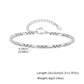 Detail of silver stainless steel bead chain with lobster clasp and K18 tag specifications - Steel Color Bracelet 16+5cm