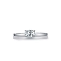 Anello elegante in argento sterling S925 con zircone ovale e castone minimalista - US 5 / Stile Taglio Ovale (JZ2160)