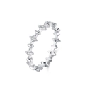Anello a stella in argento sterling S925 con zirconi scintillanti per un look alla moda - Argento 925 / Anello JZ2167-Misura 5
