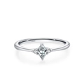 Anello minimalista in argento sterling S925 con zircone marquise e finitura lucida elegante - US 5 / Stile Pietra Marquise (JZ2230)