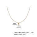 Tabella taglie per collana di perle con ciondolo a cuore in zircone 43+5cm - Ciondolo a Cuore (NC-2203G02)