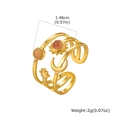 Detailaufnahme mit 1,46 cm Durchmesser und 2 g Gewicht des Himmels-Mehrlagenrings - Rosa Edelstein Himmlisch Dreischichtiger Stil (RC-1039G02)