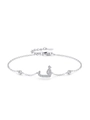 Bracciale in argento S925 con lettere arabe tempestate di zirconi e finitura bianca lucida - Stile Lettera Cultura Esotica (SL2021) / Argento 925