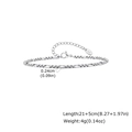 Dettagli della catena Figaro in acciaio inossidabile con perline tonde e chiusura a moschettone - Argento (JC-247S)