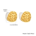 Elegante vergoldete Edelstahl-Ohrstecker mit gewebtem Wellenmuster für Damen - Gold (ES-647G)