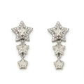Orecchini a stella in argento scintillante con zirconi cubici per un look elegante - Stile con Nappa a Stella (ZG186)