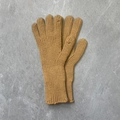 Gants de protection hiver en tricot côtelé jaune moutarde avec écran tactile - Kaki