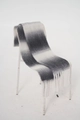 Luxurious black and white gradient wool scarf with soft mohair texture and long tassels - Black White Grey