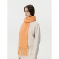 Sciarpa classica arancione brillante effetto lana con frange lunghe per il caldo inverno - Arancione Autunnale