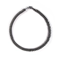 Bracciale punk gothic da uomo in lega a forma di osso di drago argento antico - Collana Spine Bone Interamente in Metallo da 54cm