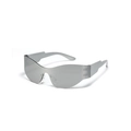 Lunettes de soleil futuristes Y2K sans monture argentées avec verres réfléchissants - Argent Miroir
