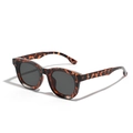 Gafas de sol cuadradas clásicas en carey con cristales oscuros y estilo vintage - Carey Lentes Grises