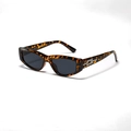 Occhiali da sole rétro cat-eye con montatura tartarugata e lenti grigio scuro donna - Tartarugato Lenti Grigie
