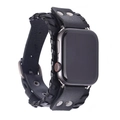 Correa de cuero negro estilo punk con remaches para relojes inteligentes Apple iWatch - Estilo de Mujer / 38/40mm / Negro