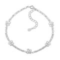 Squisito bracciale a farfalla in argento sterling S925 con perline d'argento scintillanti - Argento 925 / Argento