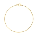 Elegante pulsera de cadena de serpiente en plata de ley S925 con acabado dorado pulido - Dorado (15cm)