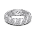 Anello elegante in argento sterling S925 a spirale con pavé di pietre di zircone - US 5 / Argento