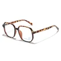 Klassische quadratische Brille in Schildpatt-Optik mit Blaulichtfilter für Vintage-Stil - Tortoise
