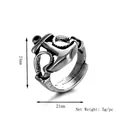 Anello con ancora vintage in argento, dimensioni 24x21mm e peso netto di 5g - Argento